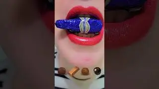 asmr Challenge🍬Crushing Chocolate Candies 🍬eating sounds #shorts #asmr #soundsasmr