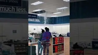 Busted Pipe Leaves Store Soaked || ViralHog