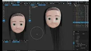 Hair grooming in Blender | Gaurav doodles | Particle simulation