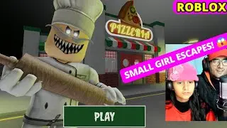 Escape Papa Pizza&rsquo;s Pizzeria! 😱 SCARY Roblox Obby | Kid Gamer Girl