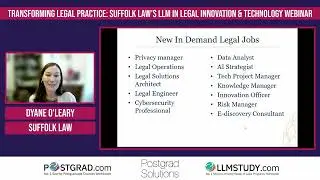 LLM Insights - Transforming Legal Practice: Suffolk Law's LLM in Legal Innovation & Technology