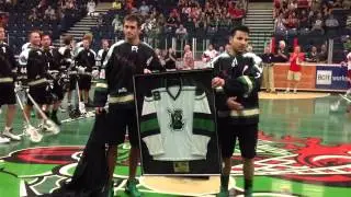 Burnaby Lakers retire Russ Heard's No. 9 jersey