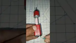 How to make a mini ameging cutter. DC motor project. Mr electronic hacker. science project. DC motor