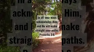 &ldquo;In all your ways acknowledge Him, and He will make straight your paths&rdquo; Proverbs 3:6 - Bible Quotes