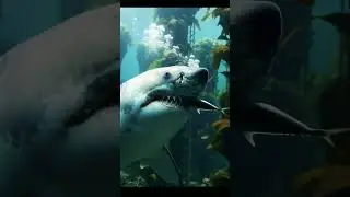 shark 🦈 eat samun #shark #animals #crocodile #elephant #snakeeat