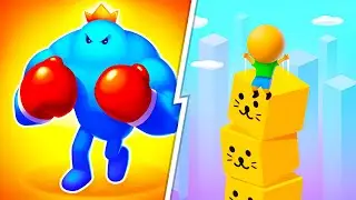 Punchy Race VS Cube Surfer 🔥 Max Level SpeedRun Gameplay (Android,iOS) NEW UPDATE Ep 784