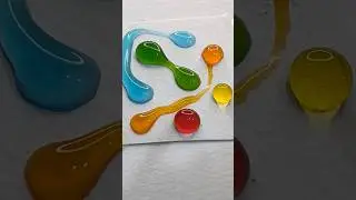 Satisfying colourful water drop #art #satisfying #play #games #funny #colors #trending #line