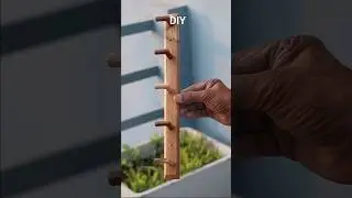 Door Back 5 wooden Hooks diy 😁||  clothes hanger DIY || #diy #tutorial