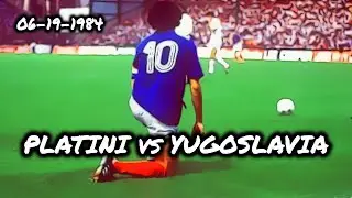 MICHEL PLATINI Scores A Hat-Trick In 18 Minutes To Defeat YUGOSLAVIA (June 1984)