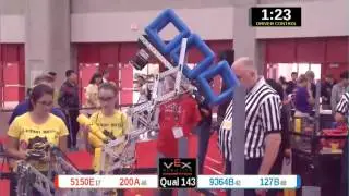2015 VRC Arts Q143 - 5150E 200A vs 9364B 127B - 53 to 74 - VEX Worlds 2015 - Arts Division