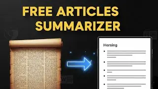 How to Summarize Research Articles || Free Articles Summarizer Tool ||