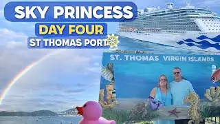 Sky Princess Day 4 - St Thomas - Yacht Previously Owned by Bill Gates 