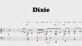 Dixie - Piano sheet music for kids | PDF Download