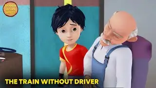 The Train Without Driver | शिवा | Episode 4 | Shiva Action Cartoon Story |Shiva Action Cartoon Story