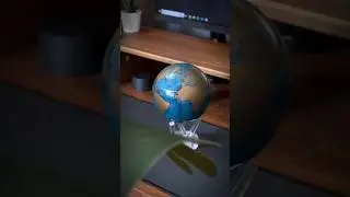 Self-rotating globe using magnet and lights 🌍✨ from MOVA Globes #unboxing #techunboxing #desksetup