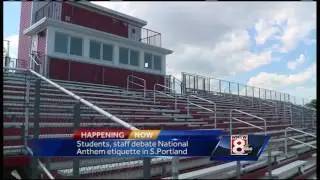 Community debates National Anthem etiquette at South Portland High School