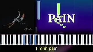 Nessa Barrett - Pain Piano+Lyrics+Music