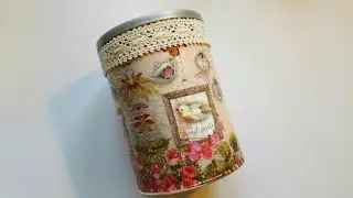 UGLY COFFEE CAN UPCYCLE | MOD PODGE CRAFTS
