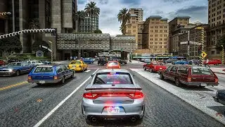 GTA 5 Realistic City Cop Patrol | LSPDFR Ultra Graphics Roleplay 4K