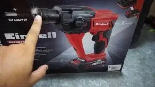 Einhell TE-HD 18 Li - Taladro percutor neumático + BATERIA 3.0 Ah + PORTABROCAS SDS PLUS . AMAZON