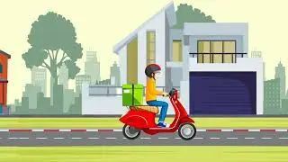 Creative Motion Graphics Ad | Food Delivery Animation in After Effects