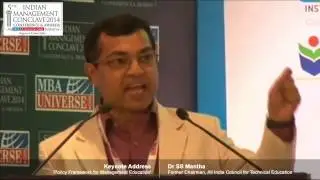 Dr Atish Chattopadhyay, Deputy Director, SPJIMR, Mumbai - Indian Management Conclave 2014