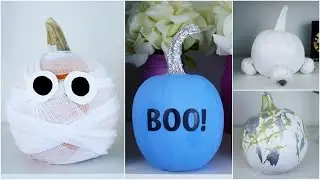 CHEAP & EASY DIY PUMPKIN DECORATING IDEAS #1 | PINTEREST INSPIRED