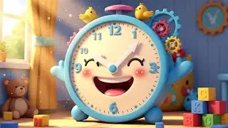 Telling Time Song ⏰🎶 | Learn Clock & Time for Kids | Educational Nursery Rhyme