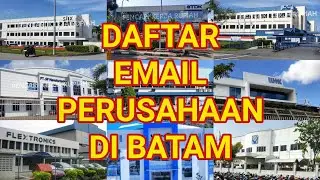 Alamat EMAIL Perusahaan di Batam ( HRD / Loker / Recruitment )