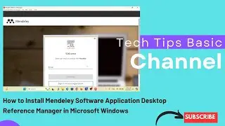How to Install Mendeley Software Application Desktop Reference Manager in Microsoft Windows #tips