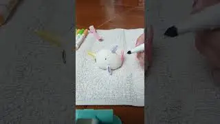 Jugando con Washimals de Crayola que me trajeron Los Reyes Magos 👑*Pintando a Naomi🐳* #shortvideo