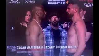 Encarada  C&eacute;sar Almeida vs Cezary Oleksiejczuk
