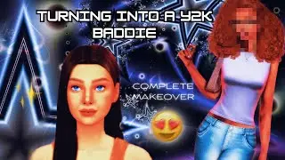 turning a npc into a y2k baddie | sims 4 cas speed makeover 