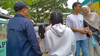 Tempat kuliner di Pemda Kabupaten di hari minggu itu ramai sekali😍