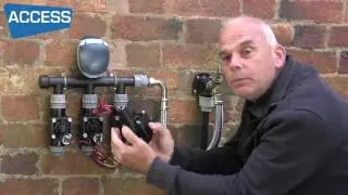 Galcon Battery Irrigation Controller and Manifold