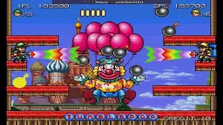 텀블팝 Tumblepop タンブルポップ Data East 1991 - 2 players gameplay 10.10.2021