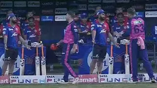 Rishabh Pant Fight with Jos Buttler after Last Over No Ball Controversy by Umpire's during DC vs RR
