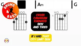 Cross Canadian Ragweed - Sick And TiredCross &bull; Bass & Drums | Scrolling Guitar Chords & Lyrics