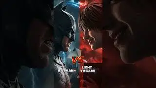 The MENTAL Battle Batman vs Light Yagami (Kira) #batman  #DeathNote #anime  #shorts #ai