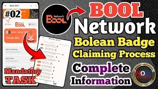 🚀 BOOL NETWORK HOW TO CLAIM BOLEAN BADGE/ALREADY $2M FUND RAISING/INCREASE YOUR TBOOL EARNING/TBOOL