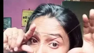 Self Threading Kaise Kare Ghar Par | Easy Eyebrow Threading Tutorial for Beginners