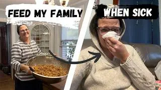 Low energy mom feeding a crowd