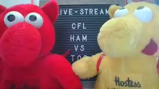 livestream promo CFL action Hamilton vs Toronto