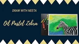 Oil pastel animal / Zebra drawing / easy tutorial for beginners