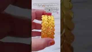 24Carat Gold Plated Gold Bangles in Leaf🍀(Patta) Design #gold #bangles #foryou #women #premium #new