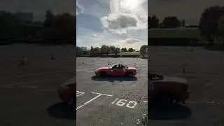 ORANGE MAZDA MX5 SLALOM RACE | ZIG ZAG BETWEEN CONS