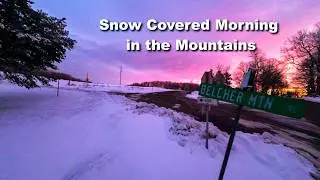 Serene Snowy Morning in the Blue Ridge Mountains 20 Minutes of Peaceful Nature