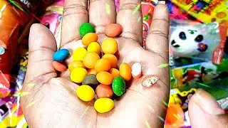How to Open Snacks And Some Lots of Candies, Rainbow Candy - Elta ASMR #473