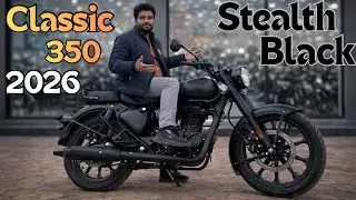 2026 Killer Re Classic 350 Stealth Black Model Detailed Review | On Road Price Update & All Features