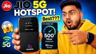 Pazzon Jio true5G hotspot router unboxing & review | Jio 5G sim card speed test - The Technologist